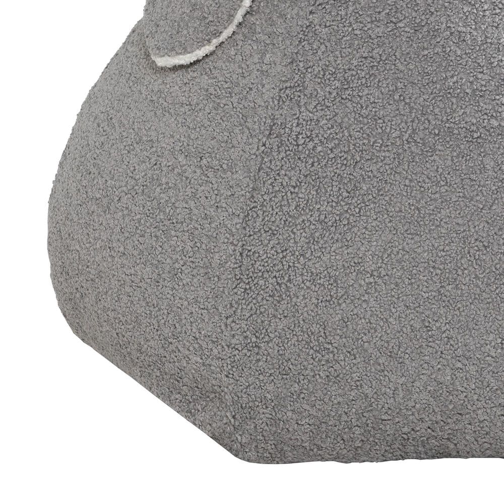 Jaxx HopSeat Bunny Oval Shaped Large Bean Bag Chair in Smoke, , large