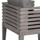 Blue River Vivid Outdoor Dining Chair with Light Gray Cushions in Light Gray Eucalyptus, , large