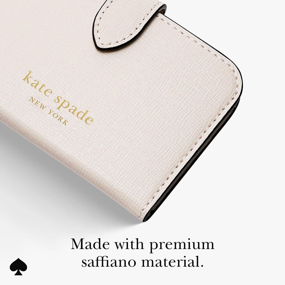 Kate Spade Morgan Magnetic Phone Wallet in Cream, , large