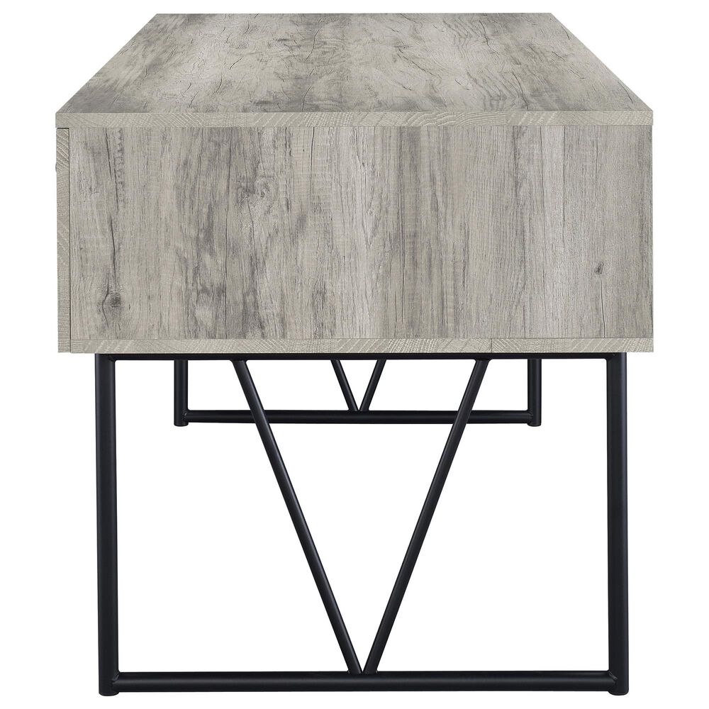 COAST Analiese 2-Piece Desk and Bookcase Set in Black and Grey Driftwood, , large