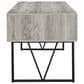 COAST Analiese 2-Piece Desk and Bookcase Set in Black and Grey Driftwood, , large