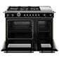 Bertazzoni Heritage 4.6 Cu. Ft. Freestanding Dual Fuel Range in Nero Black, , large
