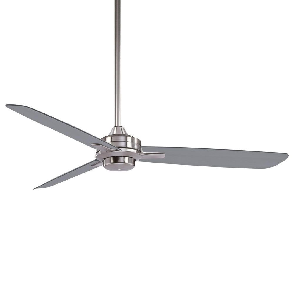 Minka-Aire Rudolph 52" Ceiling Fan with Silver Blades in Brushed Nickel, , large