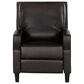 Linon Home Decor Portico Push Back Recliner in Chocolate, , large