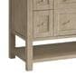 James Martin Vanities Breckenridge 72" Double Vanity in Whitewashed Oak with 3 cm Victorian Silver Quartz Top, , large