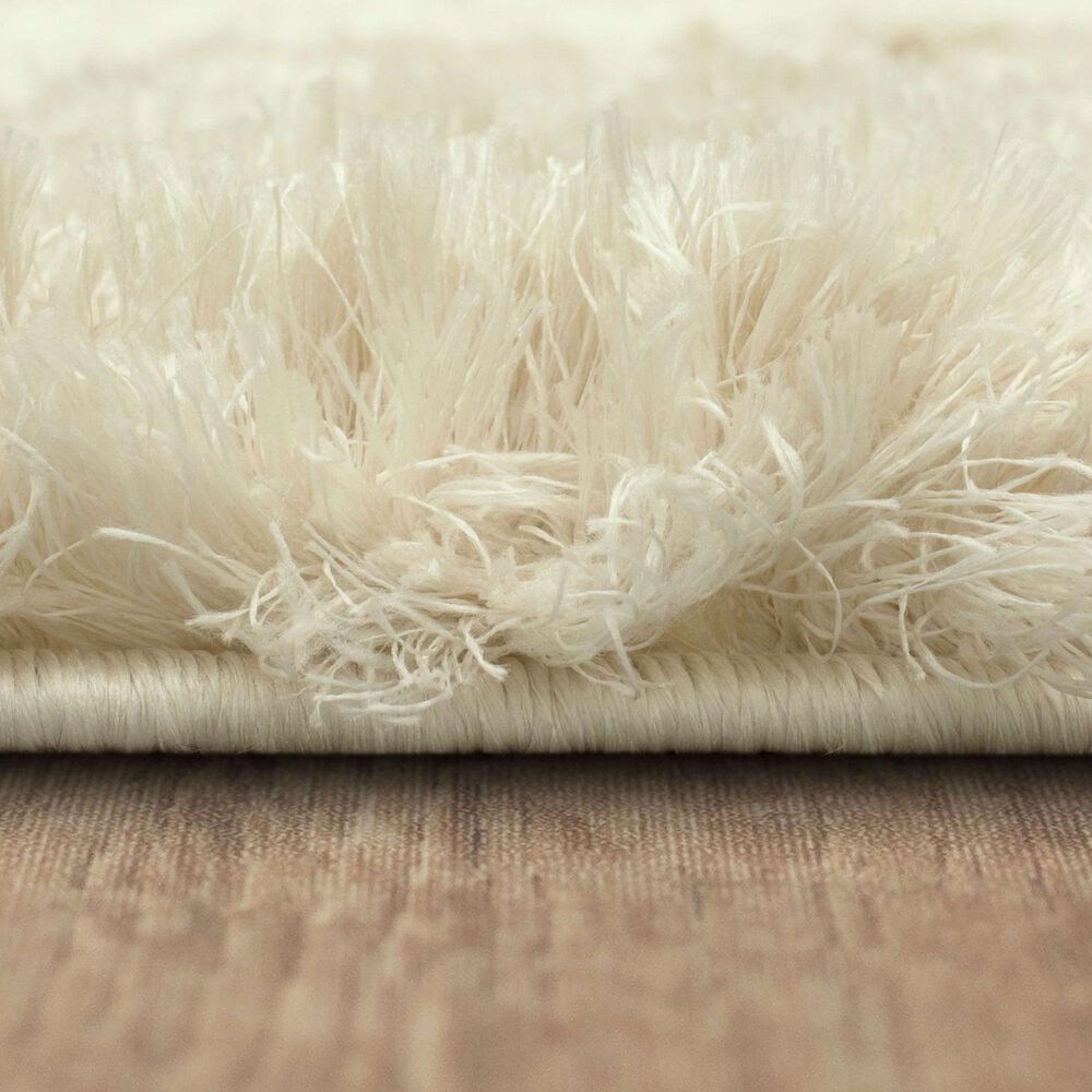 Karastan Billow Shag 5&#39;3&quot; x 8&#39; Ivory Area Rug, , large