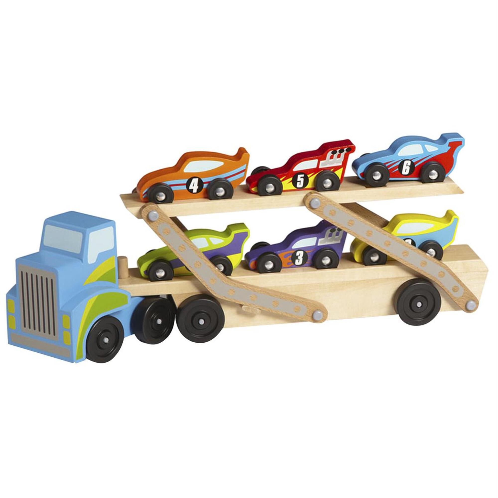 Melissa and doug car on sale transporter