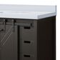 Lexora Home Marsyas 48" Single Bathroom Vanity in Brown with 2 cm White Cultured Marble Top and Rectangular Sink, , large