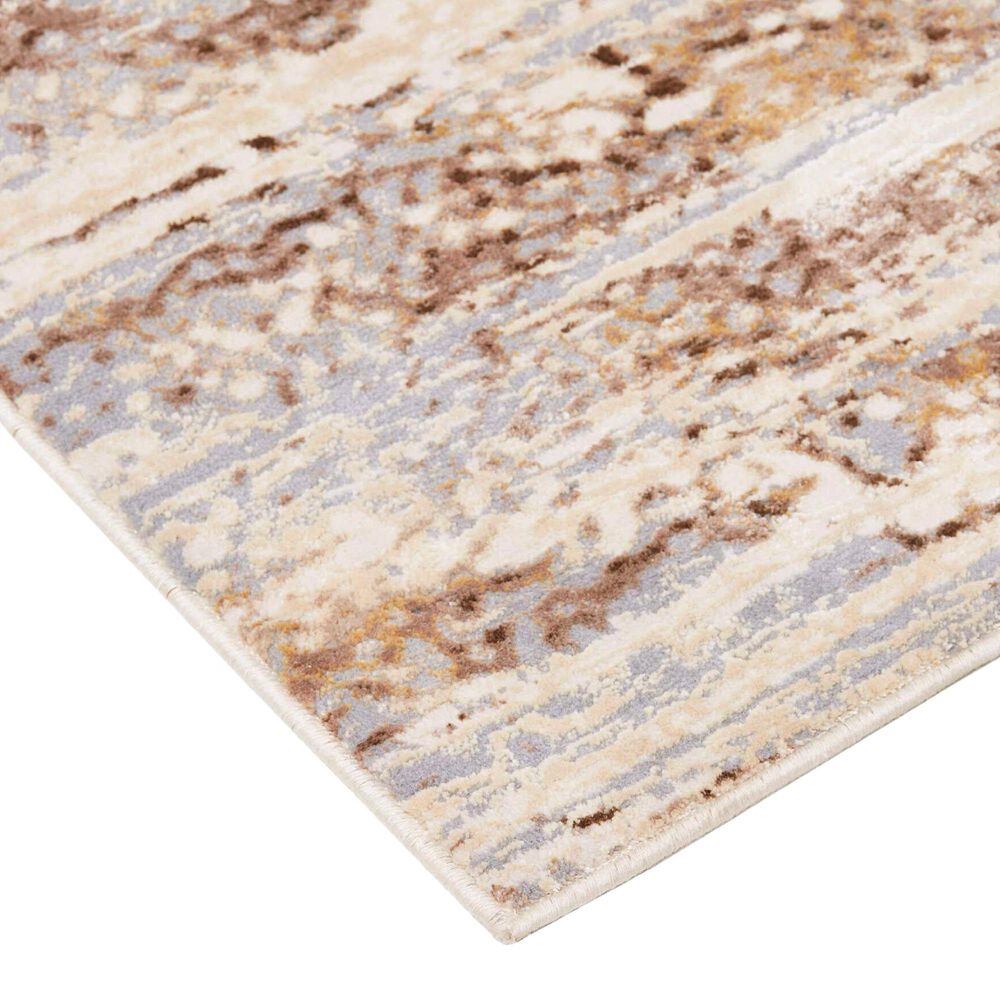 Feizy Parker 3705F 3&#39;9&quot; x 5&#39;7&quot; Ivory and Gray Area Rug, , large