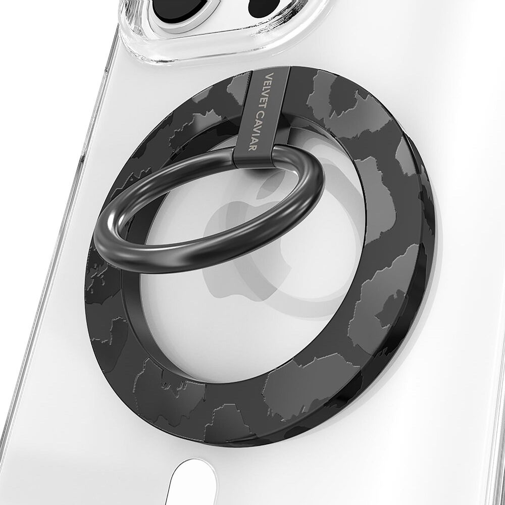 Velvet Caviar MagSafe Grip Ring in Black Leopard, , large