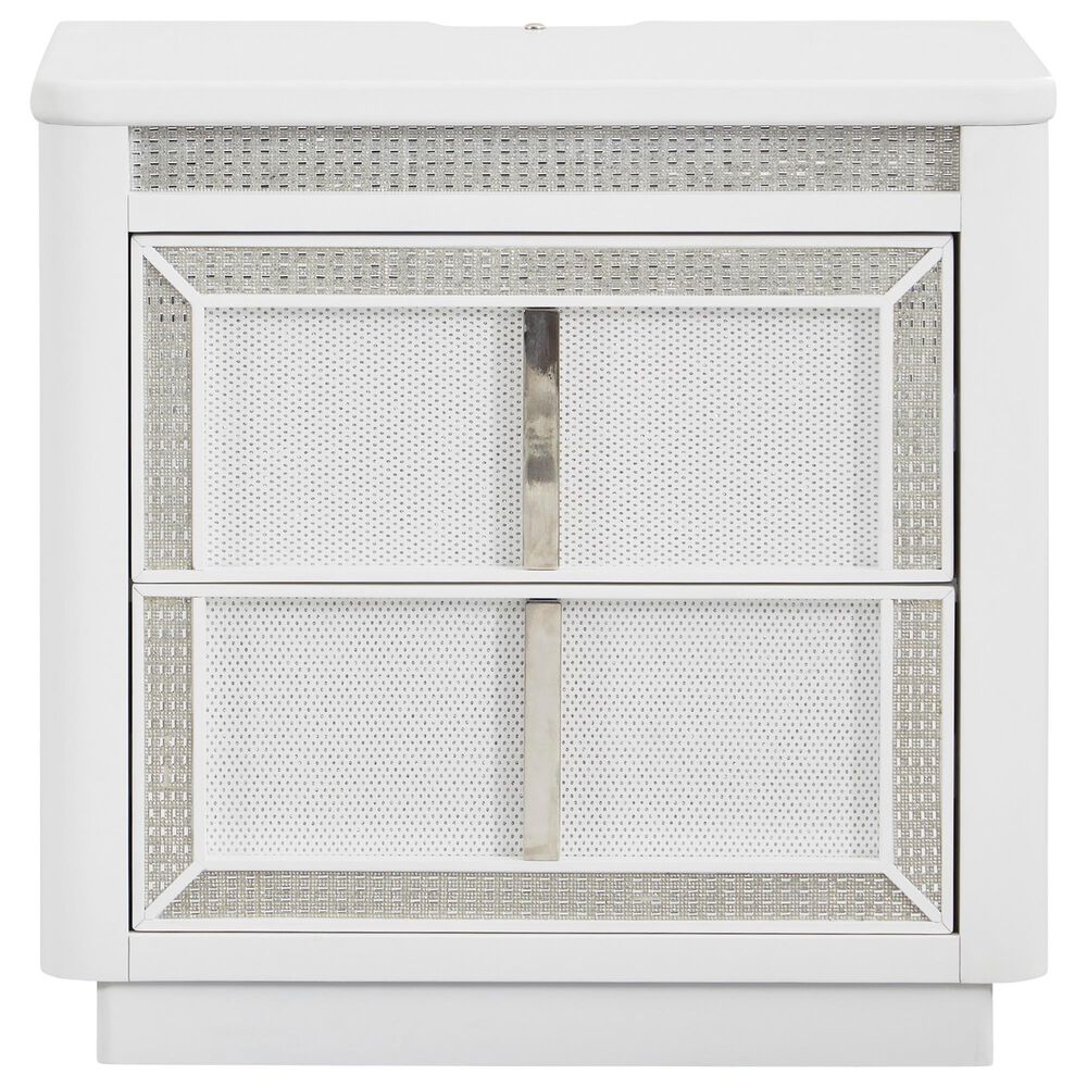 Millenium Chalanna 4-Piece California King Bedroom Set in White Lacquer, , large