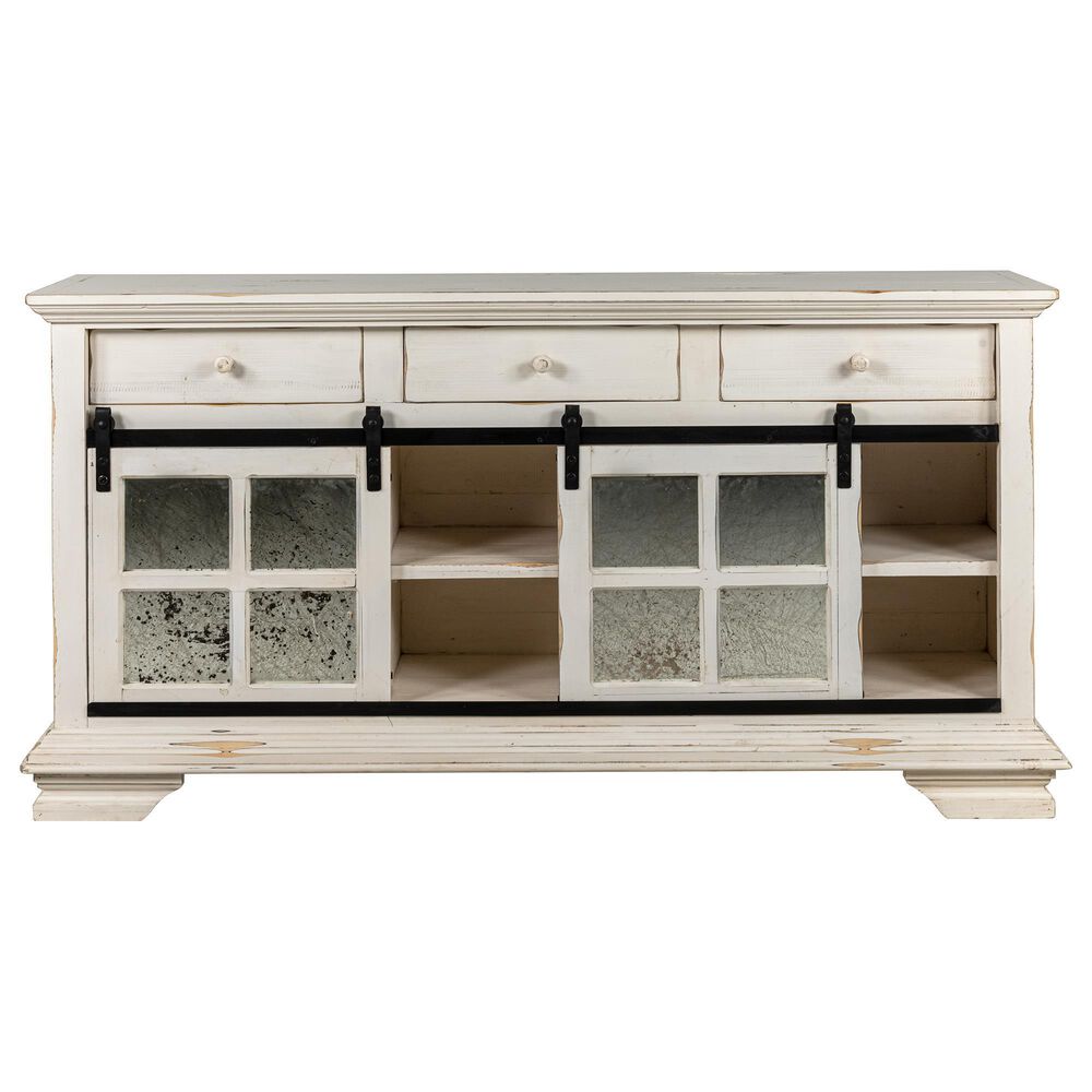 Santa Fe Rustic Console in Antique White, , large
