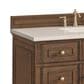 James Martin Vanities Lorelai 48" Single Vanity Mid-Century Walnut with 3 cm Lime Delight Quartz Top, , large