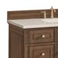 James Martin Vanities Lorelai 48" Single Vanity Mid-Century Walnut with 3 cm Lime Delight Quartz Top, , large
