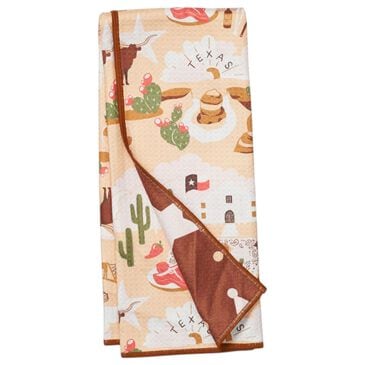 Once Again Home Texas Anywhere Towel Reversible in Multicolor, , large