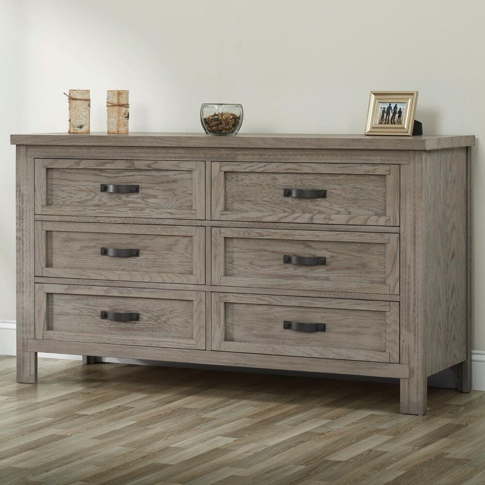 Oxford Baby Hanover 6-Drawer Dresser in Oak Gray, , large
