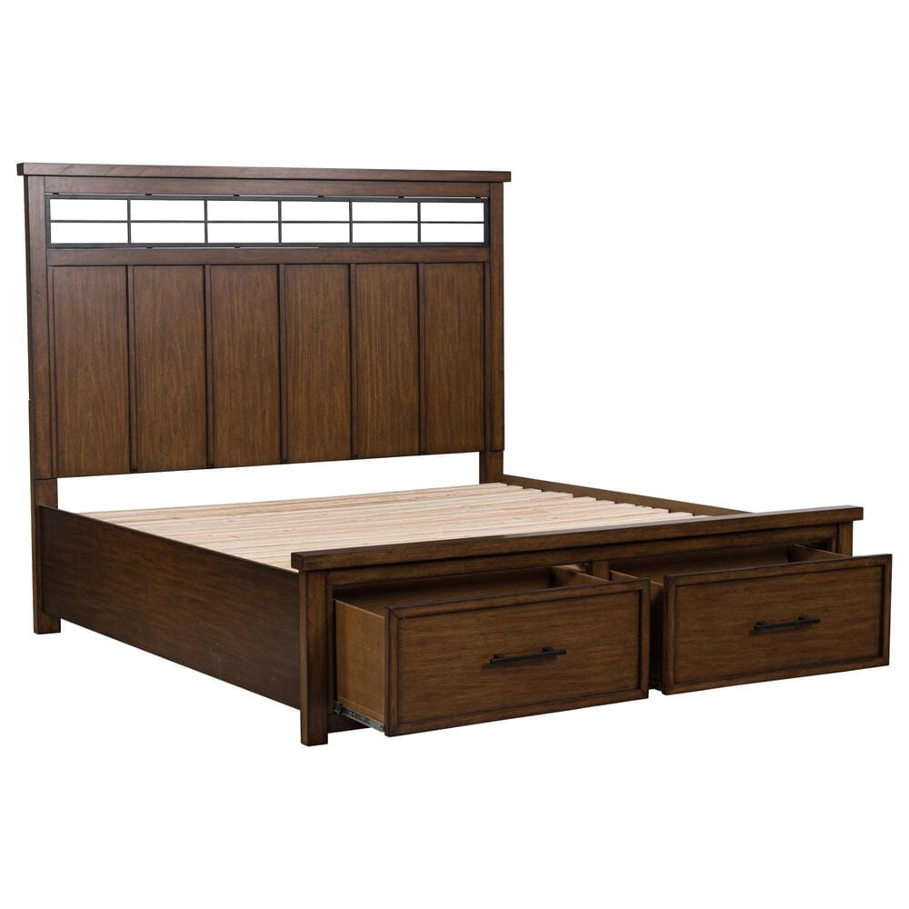 Ashley Taffenbrook California King Storage Bed in Medium Brown, , large