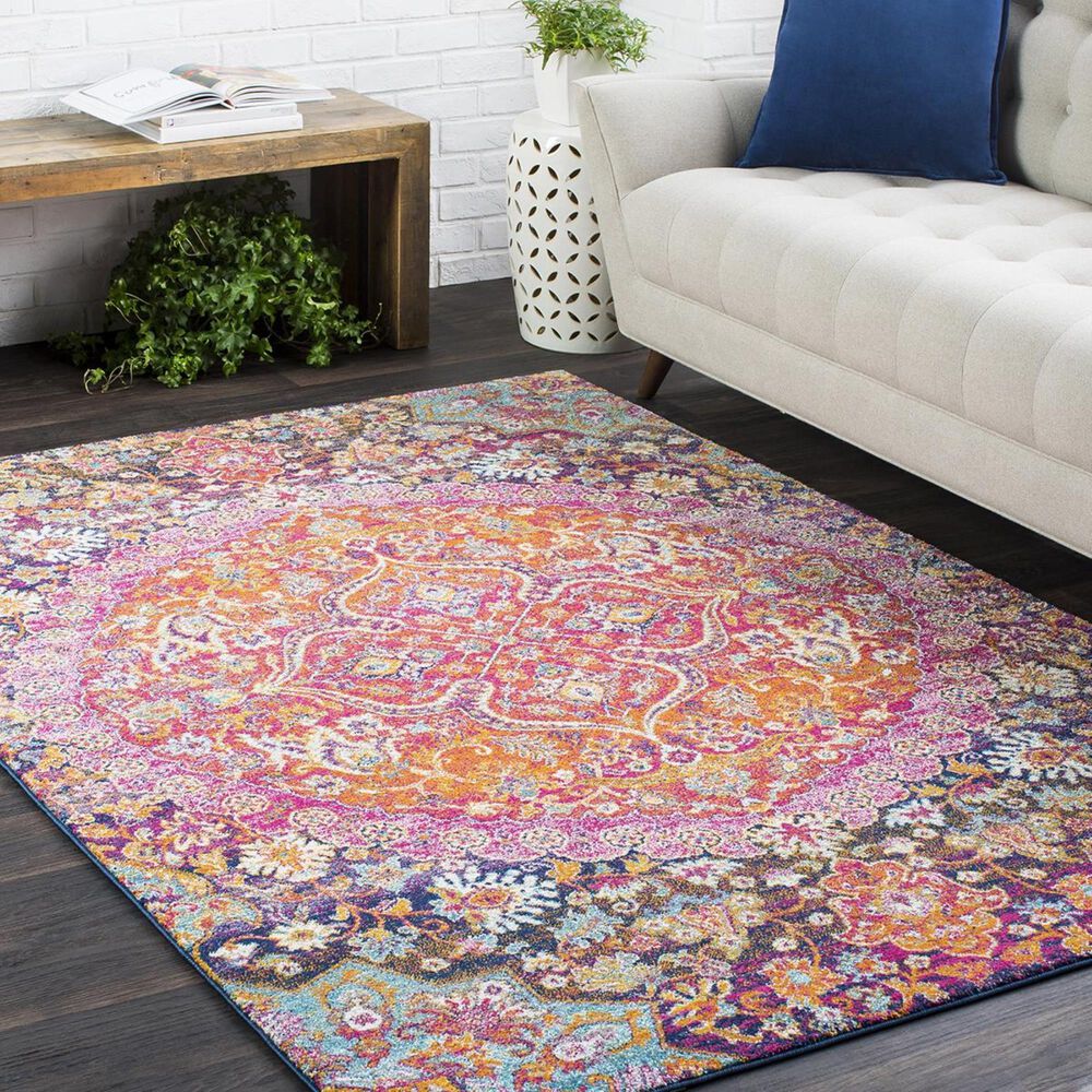 Surya Harput HAP-1044 7&#39;10&quot; x 10&#39;3&quot; Garnet and Orange Area Rug, , large