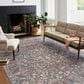 Chris Loves Julia x Loloi Rosemarie 9" x 12" Graphite and Multicolor Area Rug, , large