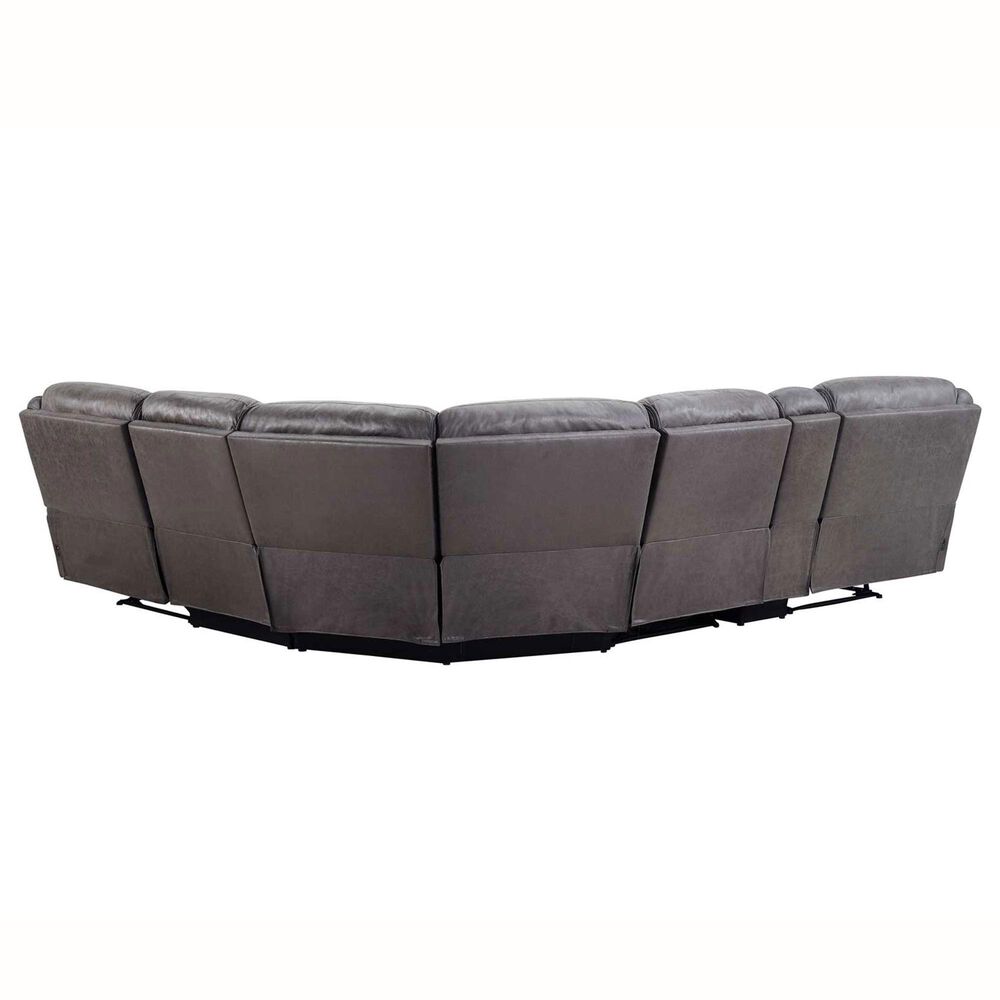 Steve Silver Plaza 6-Piece Power Reclining Sectional in Smoked Gray, , large