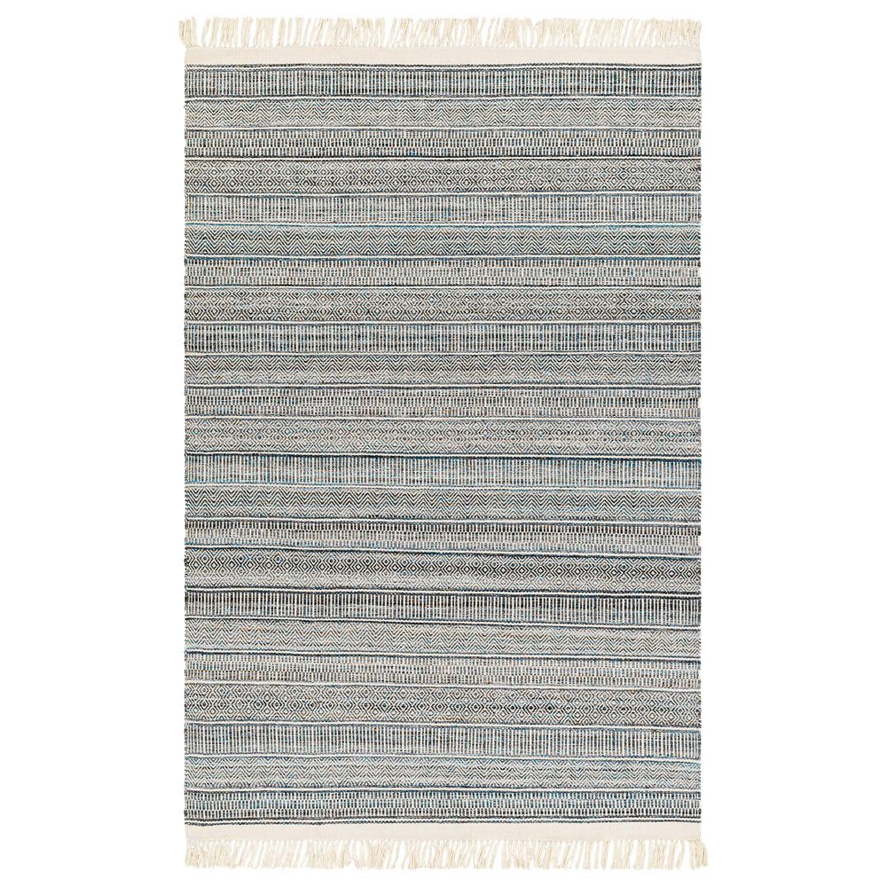 Surya Lily Beige, Charcoal, Bright Blue and Medium Brown 10&#39; x 14&#39; Area Rug, , large