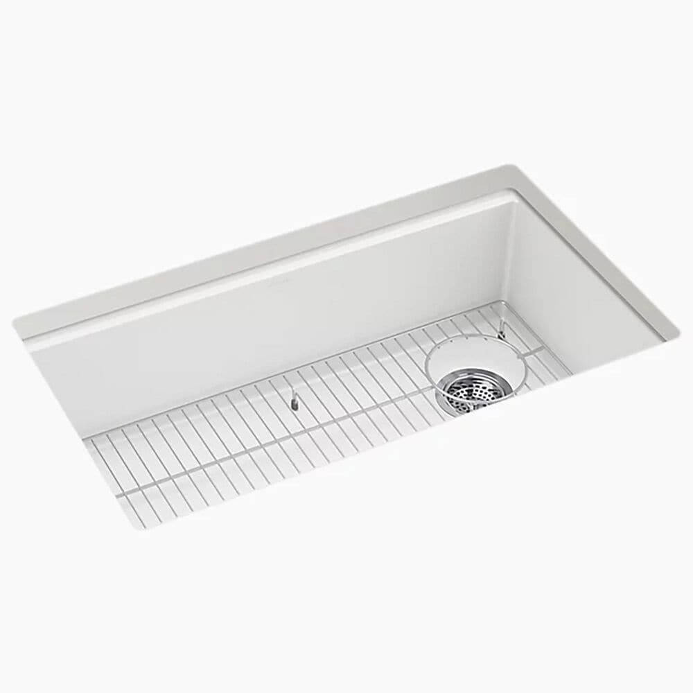 Kohler Billings 32.5" Undermount Single-Bowl Kitchen Sinks in Matte White, , large