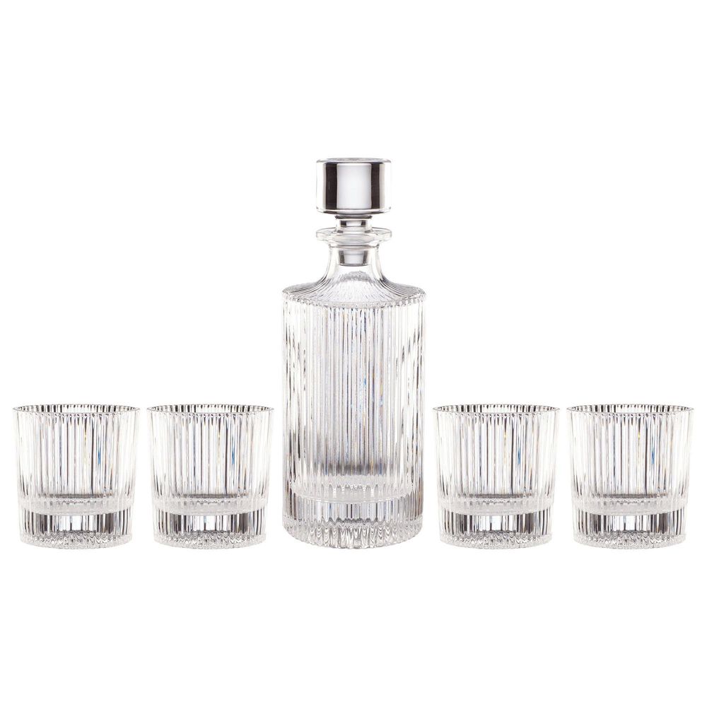 Oneida Wallingford 5-Piece Whiskey Set in Clear, , large