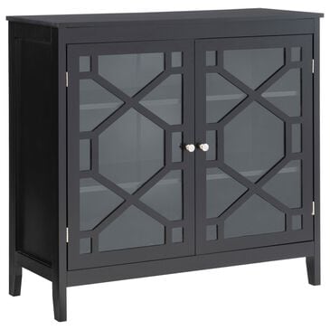 Linon Home Decor Fetti Large Cabinet in Black, , large
