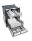 Midea 24" Built-In Pocket Handle Dishwasher in Stainless Steel, , large