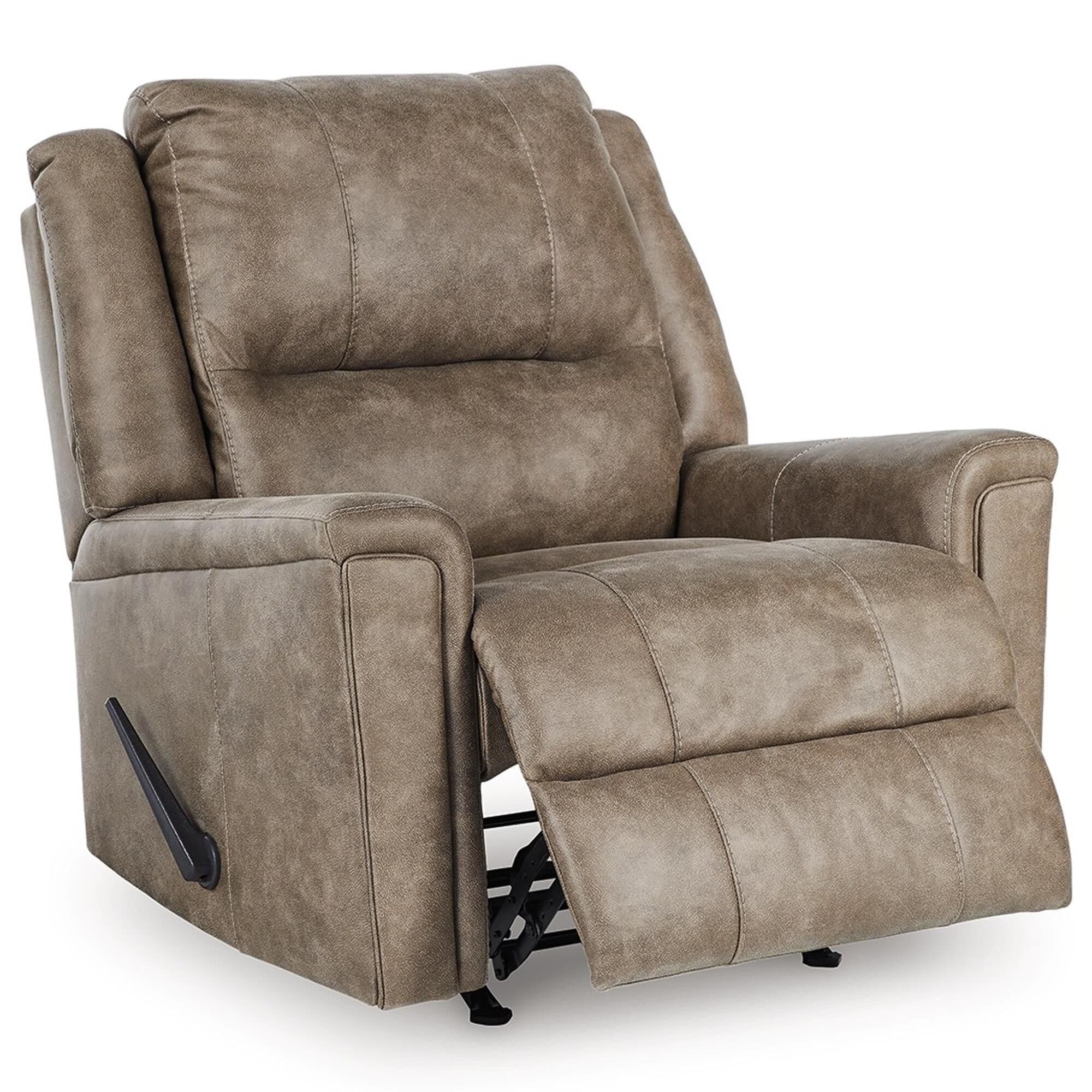 Ashley Lixtowel Manual Rocker Recliner in Fog