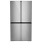 Cafe 28.3 Cu. Ft. Smart Quad Door Refrigerator with Dual Dispense AutoFill Pitcher in Platinum Glass, , large