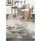 Feizy Prasad 3970F 5" x 8" Gray Area Rug, , large