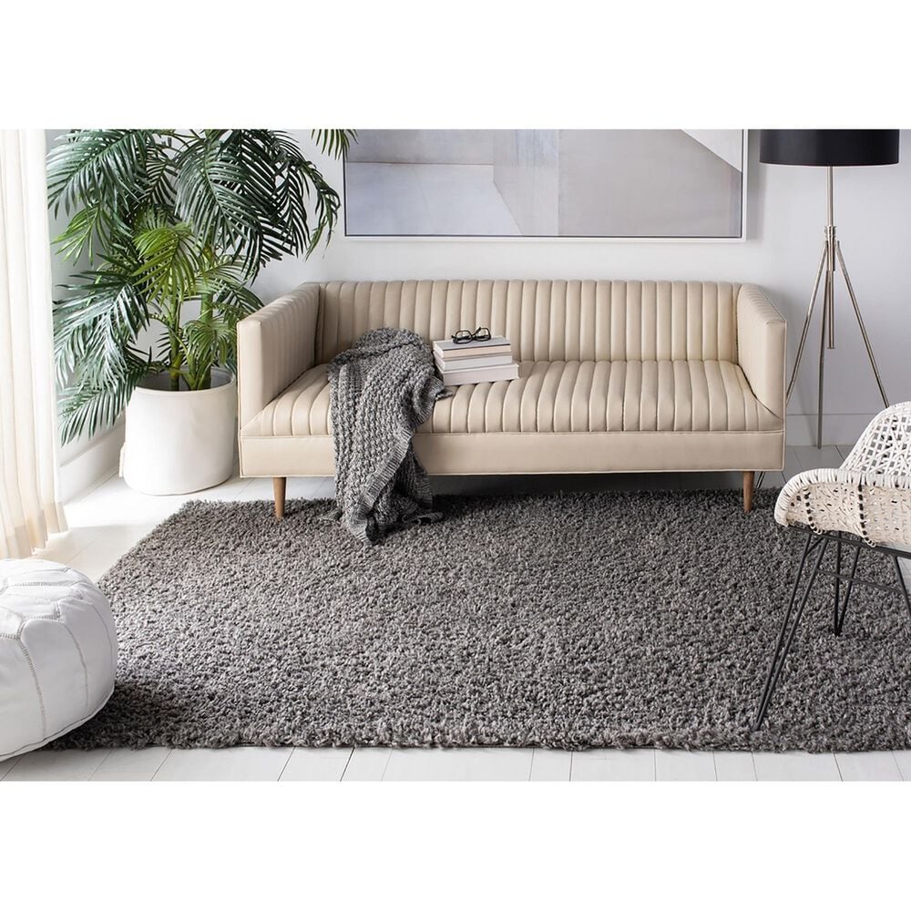 Safavieh August Shag AUG200F 4&#39; x 6&#39; Grey Area Rug, , large