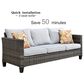 HOMLUX 7-Piece Patio Sofa Set in Gray, , large