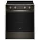 Whirlpool 30" Electric Smart Range in Black-on-Stainless Steel, , large