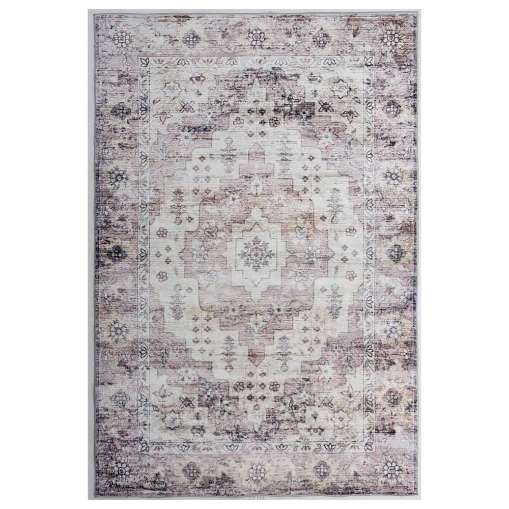 Central Oriental Trisha Yearwood Belmont Dalinda 7"10" x 9"6" Purple and Ivory Area Rug, , large