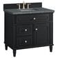 James Martin Vanities Lorelai 36" Single Vanity in Black Onyx with 3 cm Parisien Bleu Quartz Top, , large