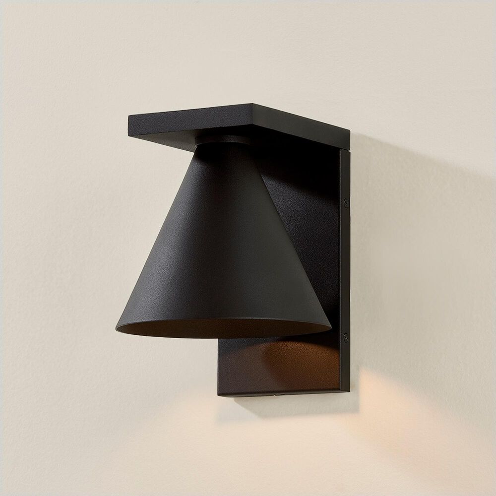 Troy Lighting Sean 12" 1-Light Wall Sconce in Texture Black, , large