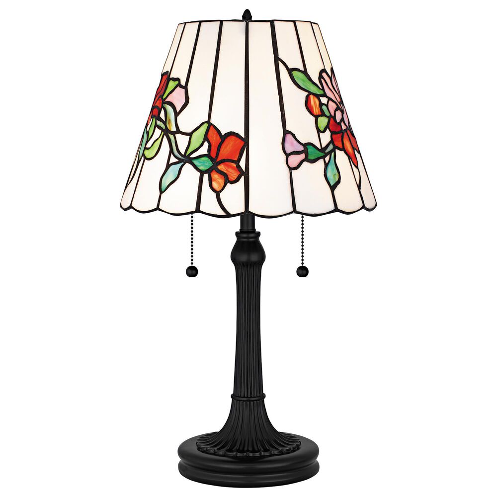 Quoizel Aurora 2-Light Table Lamp in Matte Black, , large