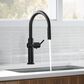 Kohler Crue Pull-Down Kitchen Sink Faucet in Matte Black, , large