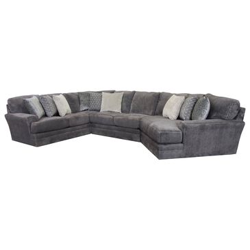 Catnapper Mammoth 3-Piece Curved Sectional in Gray, , large