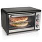 Hamilton Beach 2.5-Quart Revolving Rotisserie Countertop Oven in Black and Stainless Steel, , large