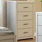 Ashley Cottonburg 4 Drawer Chest in Light Gray and White, , large