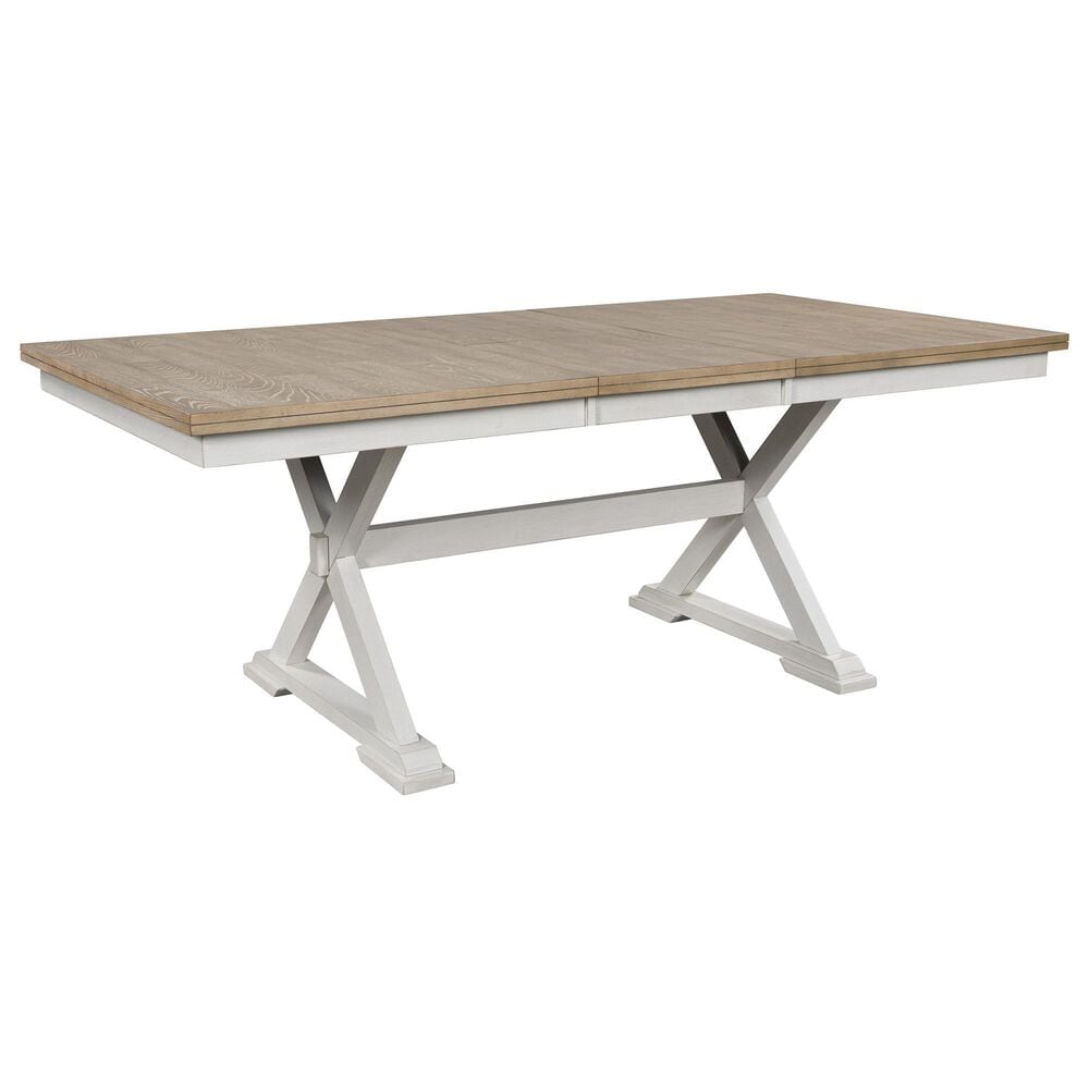 Ashley Purlaney Dining Table in Antique White and Natural - Table Only, , large