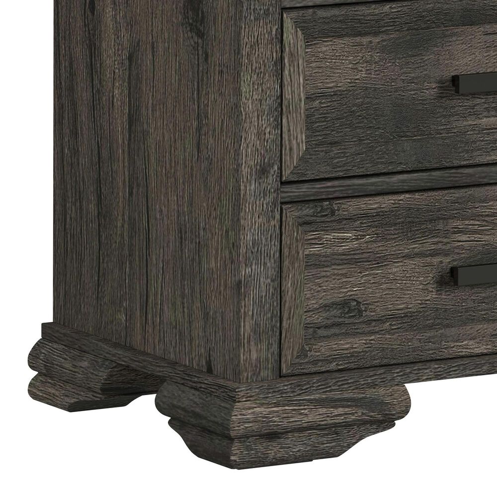Mayberry Hill Park Ridge 71" TV Console with Side Piers in Charcoal, , large