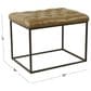 Kinfine Small Ottoman in Light Brown, , large