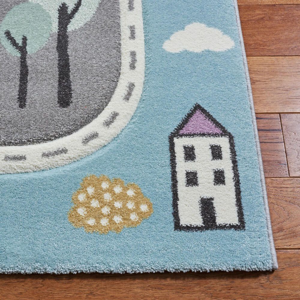 Safavieh Carousel 8&#39; x 10&#39; Grey and Light Blue Kids  Area Rug, , large