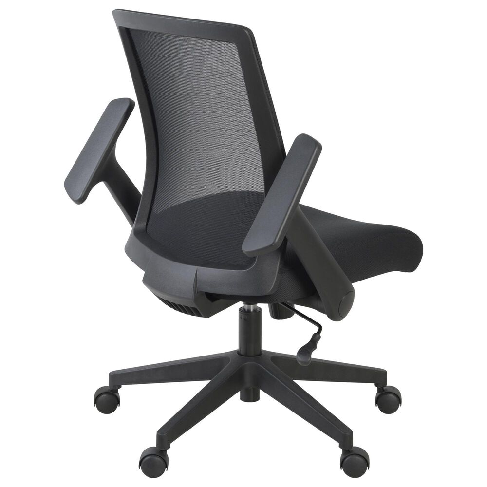 Regency Global Sourcing Squire Ergonomic Task Mesh Office Swivel Chair in Black, , large