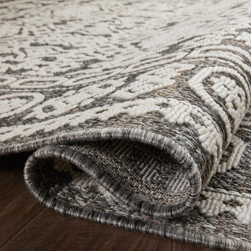 Loloi II Rainier 11&#39;6&quot; x 15&#39; Pebble and Ivory Indoor/Outdoor Area Performance Rug, , large
