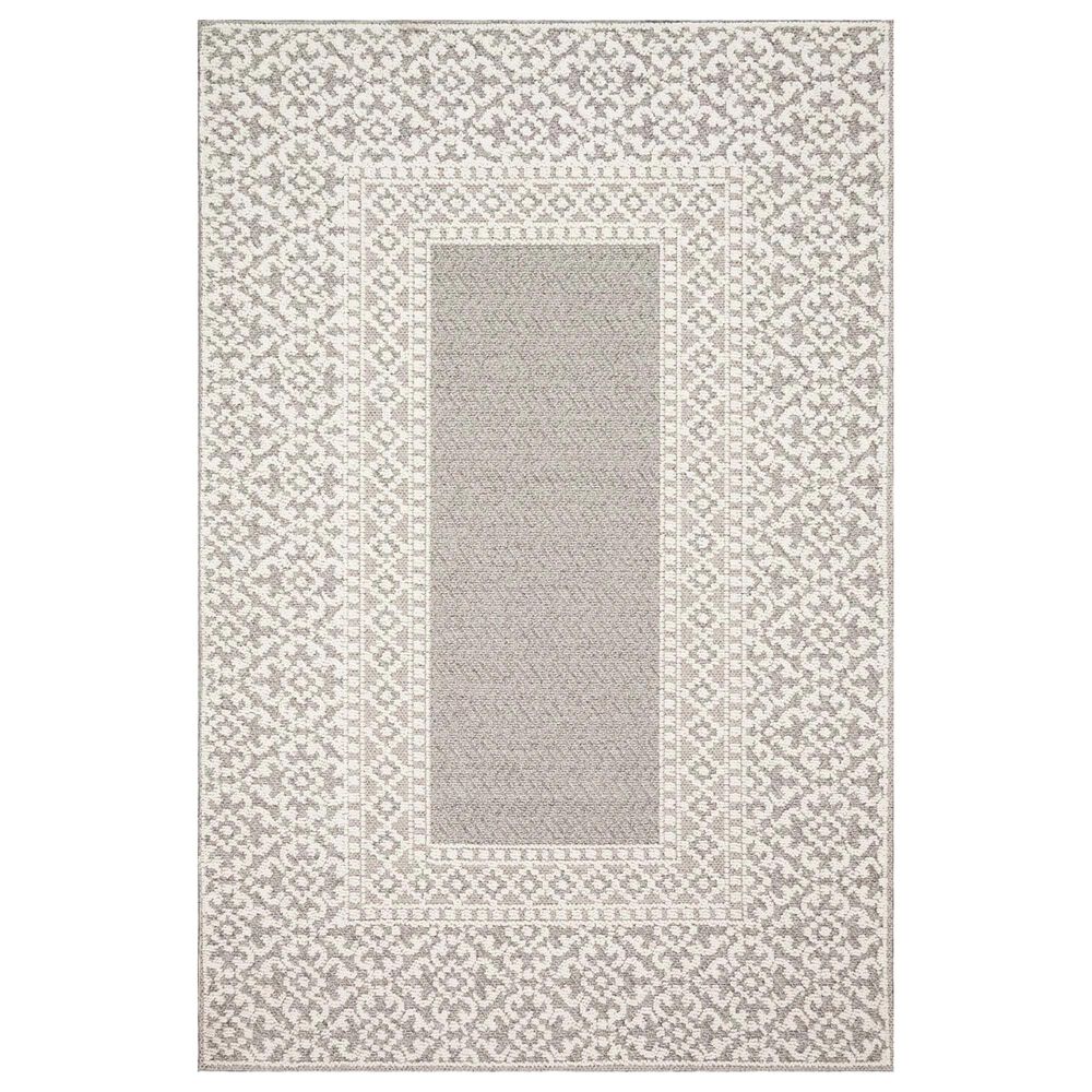 Loloi Cole 9"6" x 12"8" Gray and Ivory Area Rug, , large